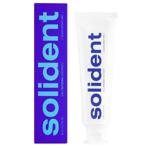 Щоденна відбілювальна зубна паста Solident Blackcurrant Mint / Смородина-м’ята 90 г